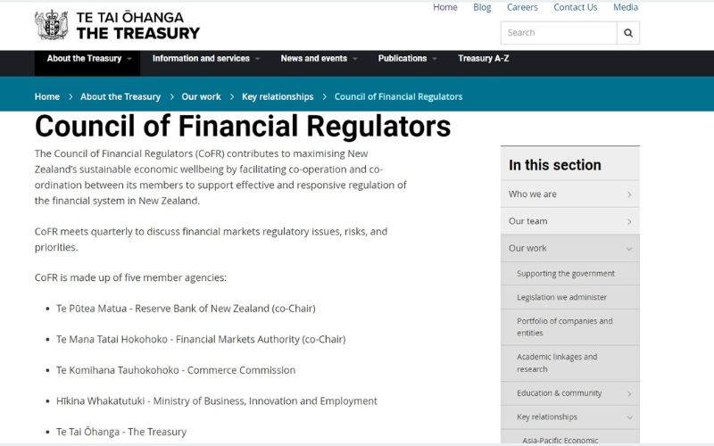 Council of Financial Regulators