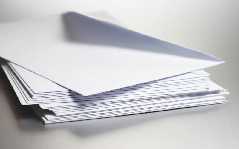 photo of several white envelopes