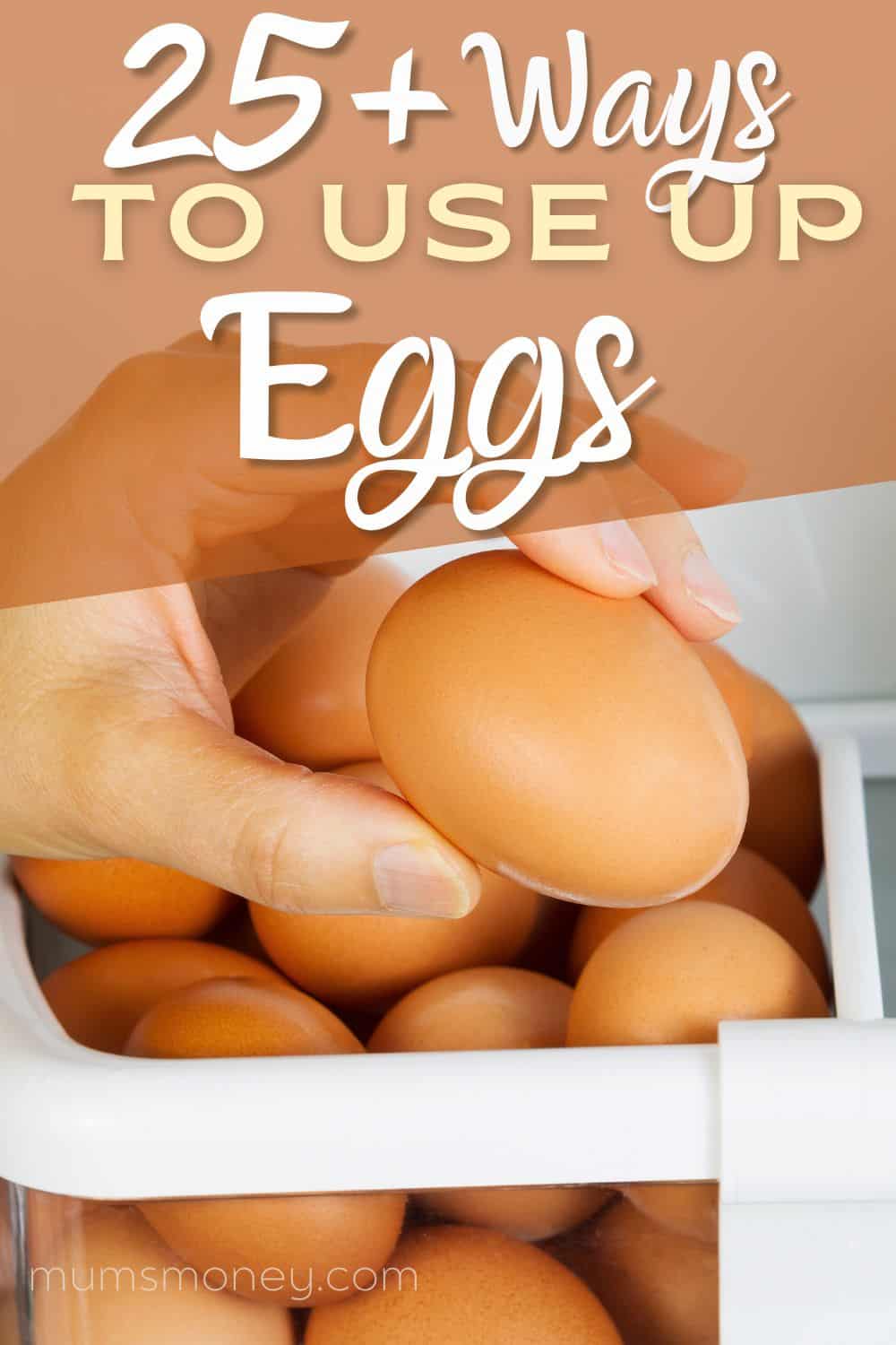 Ways to Use Up Eggs Pin Image
