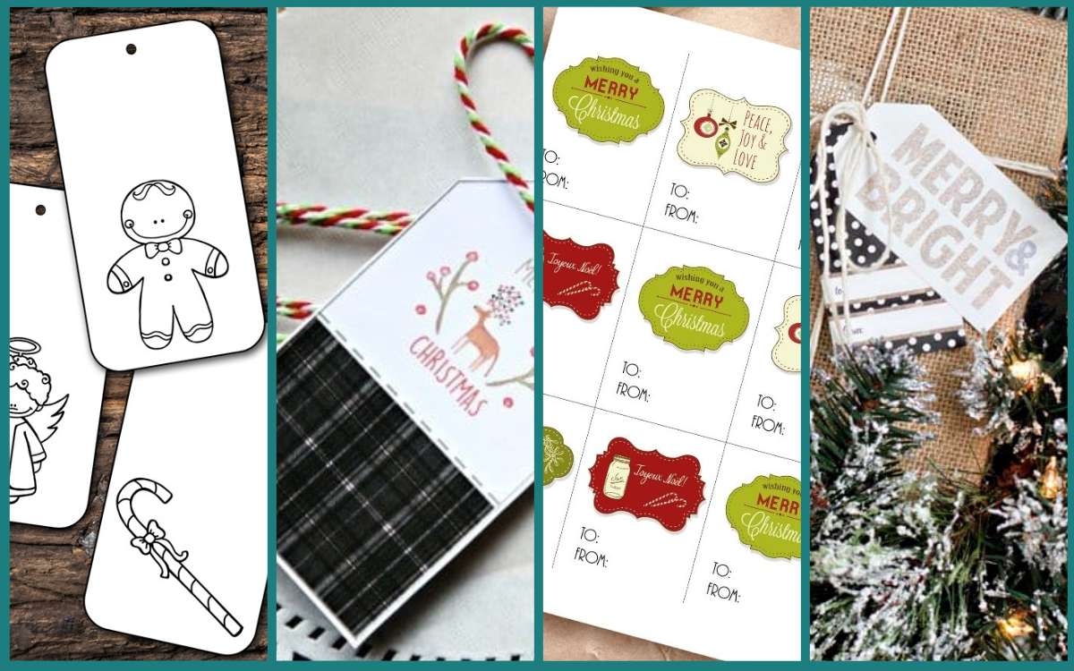 10 Adorable & Free Printable Christmas Gift Tags Featured Image