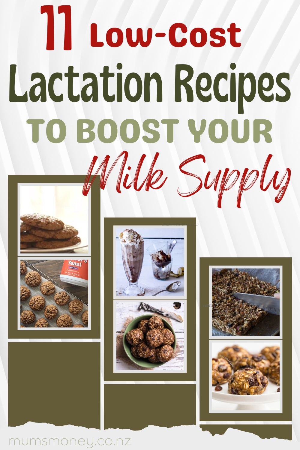 Low-Cost Lactation Recipes To Boost Your Milk Supply Pin Image