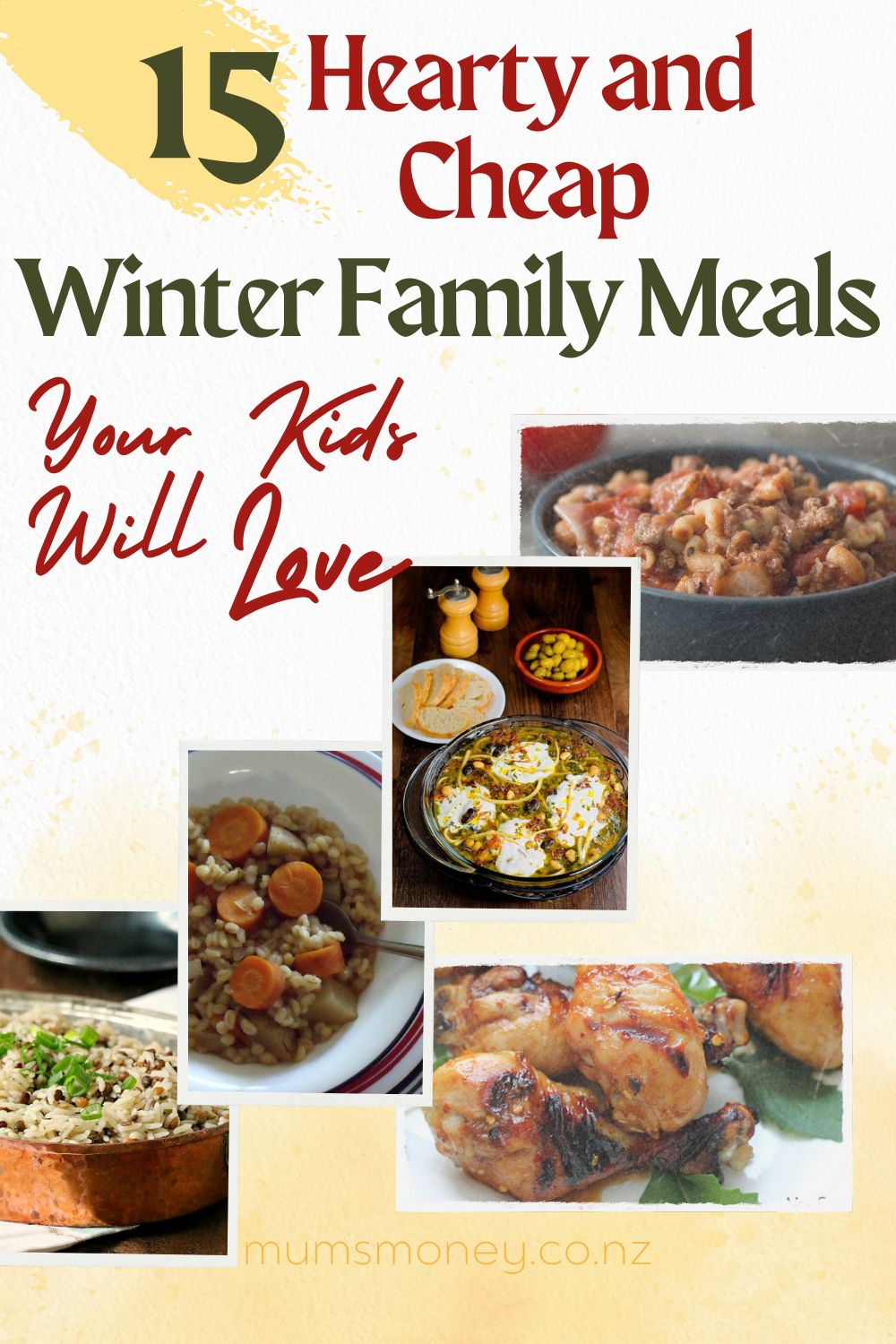  Hearty and Cheap Winter Family Meals Pin Image
