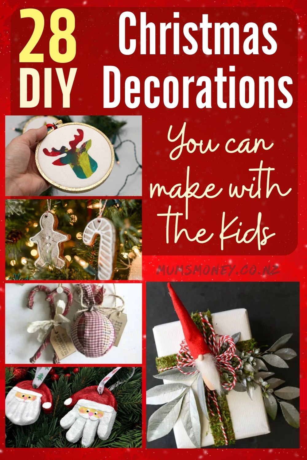 28 DIY Christmas Decorations You Can Make With the Kids Pin Image