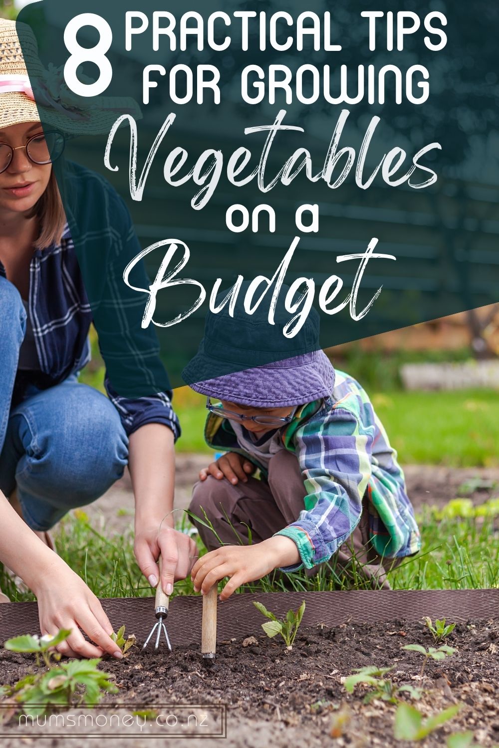 Practical Tips For Growing Vegetables on a Budget Pin Image