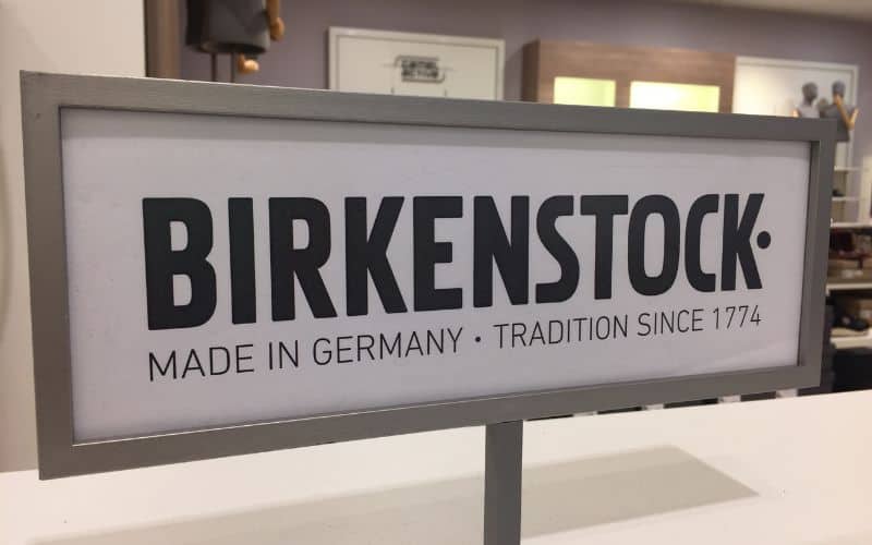 Birkenstocks signboard