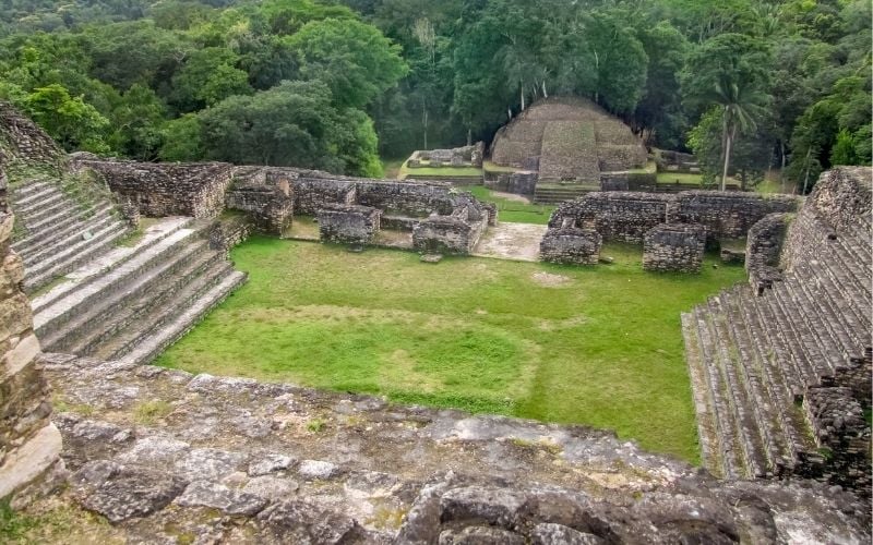the ancient maya archeological site named caracol in belize