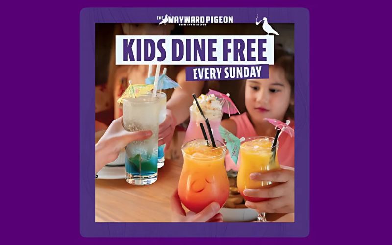 Image of a kid and sveral glasses of colorful drinks